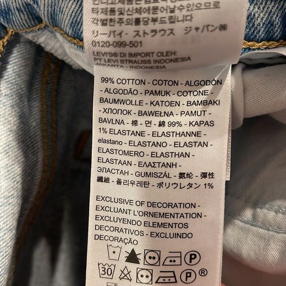 Levi’s Wedgie Blue denim jeans size 28 (nwt) - Picture 8 of 9